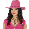 Fuchsiový kovbojský klobúk