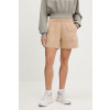 Šortky adidas Future Icons béžová farba, s potlačou, vysoký pás, JW7834 XS