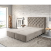 Boxspring posteľ Dream-Great 140x200 cm z mikrovlákna béžová