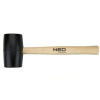 NEO Tools 25-061 gumové kladivo 50 mm, 340 g – drevená rúčka