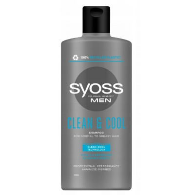 Syoss Clean & Cool Men šampón na vlasy pre mužov 500 ml