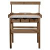 Esschert Design Presádzací stolík so zásuvkou a stojanom hnedý-ForU-433900
