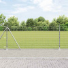 zahrada-XL Plot s stĺpmi Strieborná 0.8 x 10 m Oceľ 3350991