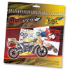 Folia kniha šablón motorka