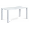 Jedálenský stôl AT-3008 WT, 160x90x76 cm, vysoký lesk biely