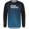 pánske tričko HORSEFEATHERS QUANTUM LS BIKE JERSEY Ink Fade Out L