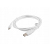 Kábel Lanberg USB - microUSB typ B 1,8 m biely