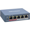 Hikvision KOMPONENTY KATEGORIE-DÍL: *SYSTÉMOVÉ*, SUBSYSTÉM: *IP LAN*, KOMPONENT: Hikvision DS-3E1105P-EI 5 portový řízený PoE switch