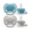 Philips AVENT Cumlík Ultrasoft Premium neutral 6-18m chlapec 2 ks