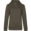 B&C | QUEEN Hooded, Dámska mikina s kapucňou, hnedá khaki, XL