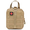 Taktická lekárnička MOLLE khaki Rip-Away béžová