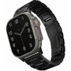 Remienok Uniq Osta článkový oceľový pre Apple Watch 49/45/44/42 mm, Midnight Black UNIQ-49MM-OSTABLK