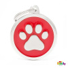 My Family gravírovateľný prívesok Big Circle Paw 3,93 x 3,17 cm