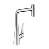 Hansgrohe M71 - Drezová batéria Metris Select s výsuvnou spŕškou, chróm 73820000
