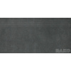 Rako EXTRA DCPSE725 dlažba-schodovka matná 29,8x59,8cm,čierna, rektif,mrazuvzd,R10/B DCPSE725