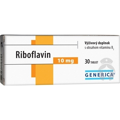 GENERICA Riboflavín 10mg 30 tabliet