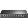TP-Link TL-SL1311MP - stolní switch s 8 porty 10/100 Mbit/s, 3 gigabit porty a 8 porty PoE+