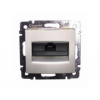 LEGRAND Valena dátová zásuvka RJ45 UTP, kat. 5e, hliník, 770238