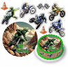 DIGITÁLNA TLAČ Opłatek na tort CROSS MOTOR PITBIKE POSTAVY + TEXT 7