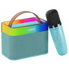 LAMAX KaraokeKid1, bluetooth reproduktor a mikrofon, modrý 8595724900634
