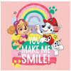Setino dievčenský uterák na tvár Tlapková patrola You make me smile! 100% bavlna 35 x 35 cm