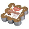 Sviečky Bolsius Tealight True Scents, čajové, vonné, škorica/jablko, bal. 18 ks