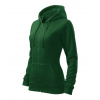 Adler Trendy Zipper mikina dámská lahvově zelená 2XL