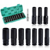 SADA 10 NÁSTRČNÝCH HLAVÍC 10-24MM S ADAPTÉROM PRE ELEKTRICKÉ NÁRADIE A MECHANIKU