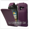 Kožený obal Samsung Galaxy Ace 2 – Flip – fialová