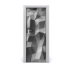 Fototapeta na dvere abstraktné trojuholníky 75x205