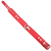 ROUGE Leather Plain Collar with Removeable O-Ring Red