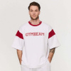 Tričko Premium Heavyweight Varsity White - GymBeam Veľkosť: L 116248-3-L