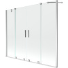 Mexen Velar Duo, 2-krídlová posuvná vaňová zástena 180 x 150 cm, 8mm číre sklo, chrómový profil, 896-180-000-02-01