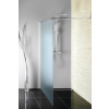 Aqualine WALK-IN stena na inštaláciu na múr so vzperou, jednodielna, 1000 mm, sklo Brick WI100