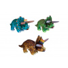 Teddies Dinosaurus/Ceratopsian plyš 38x15cm 3 farby 24m+