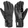 Leki Hikin Pro black unisex větruodolné zimní lyžařské prstové rukavice - 7 (S)