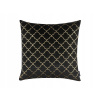 Vankúš - Dekoratívne vankúšové dekorácie - čierna 45x45 (Dekoratívne vankúšové dekorácie čierne 45x45)