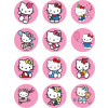CUKROVÁ TLAČ jedlý obrázok na tortu Cukrová hmota HELLO KITTY KUROMI MELODY #3