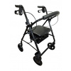 Rehafund Rf-610/cza chodítko 4-kolesové pre seniorov čierne