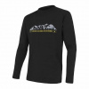 Tričko Sensor Merino Active PT Mountains - Pánske dl. rukáv Black M