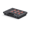 box organizér 195x155x35mm NOR KNO20154-S429 čierny plastový Kistenberg