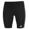 adidas Primeblue 3-Stripes Swim Jammer Mens Black/White 38