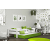 ArtAJ Detská posteľ HOPE P2 s prístelkou | biela/zelená 80 x 190 cm