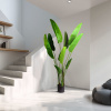 Umelá rastlina dekorácia - banánový listový strom - zelený - 1,9 m