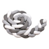 T-tomi Pletený mantinel 360 cm, white + grey + anthracite 8594166547186