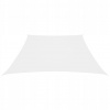 Trapézová záhradná plachta, tkanina Oxford, 3/4x3 m, biela
