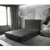 Boxspring posteľ Dream-Great 140x200 cm mikrovlákno antracit vintage