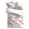Obliečky Emerald 200x200 cm, biele s ružovými kvetmi