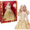 Mattel Barbie Vánoční panenka Blondýnka 2023 HJX04