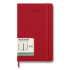 Moleskine Diár 2026 - tvrdé dosky A5, týždenný, červený